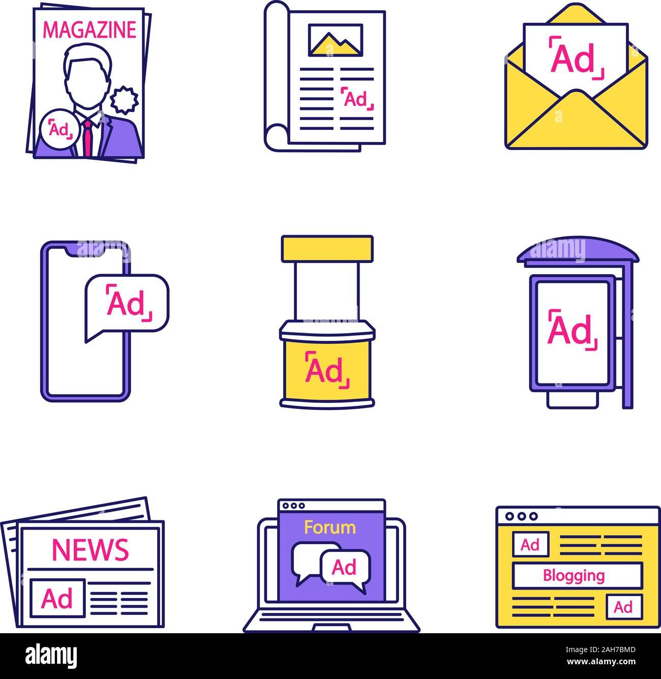 Mail stand Stock Vector Images Alamy