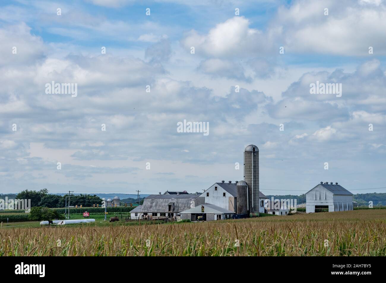A farm in southern Lancaster County, Pennsylvania Stock Photo - Alamy