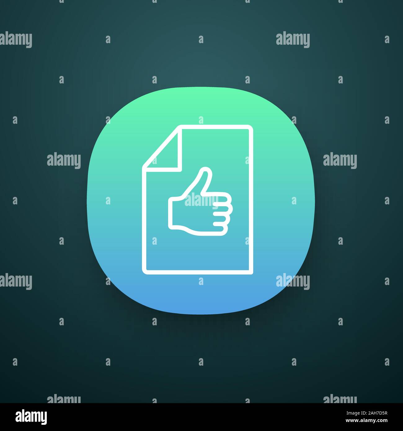 Approval Document App Icon Best Mark Excellent Review Approval And Like Sign Ui Ux User Interface Mobile Application Customer Review Paper Shee Stock Vector Image Art Alamy