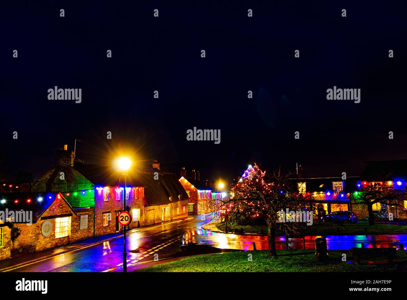 Village Christmas Lights High Resolution Stock Photography and Images