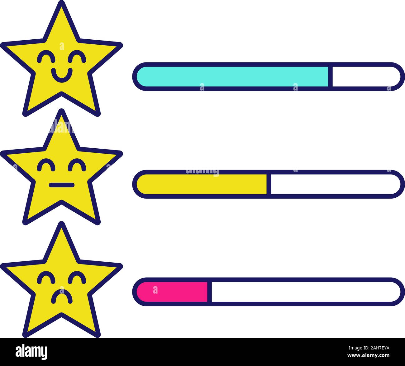 Pain scale, feedback rating customer experience concept, vector buttons in  different colors, level indicator, icons for your design, website and forms  Stock Vector Image & Art - Alamy