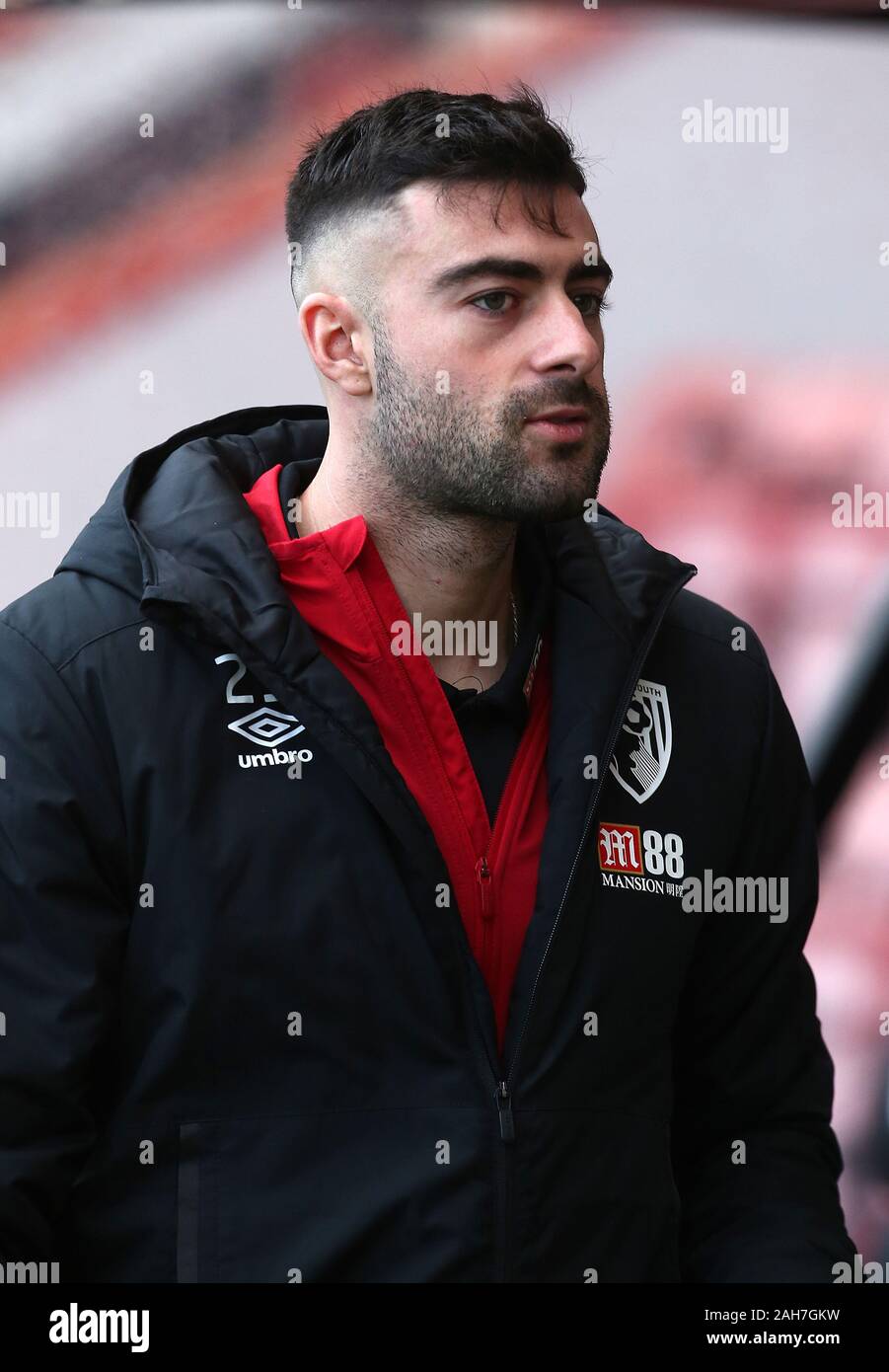 Bournemouth's Diego Rico arrives the Premier League match at the ...