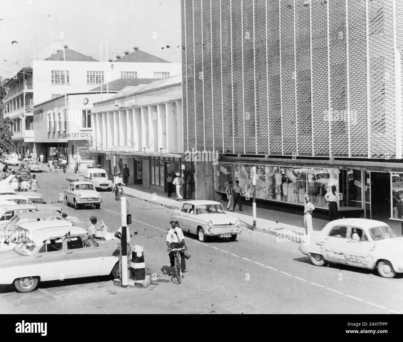 Main street of Bridgetown, Barbados. - NYPL Digital Collections