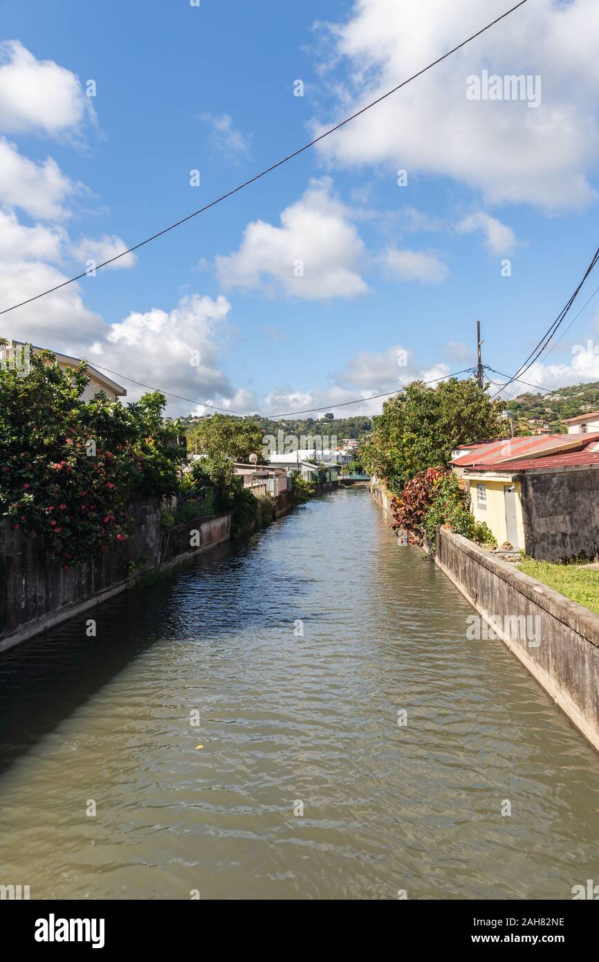 Muddy river in Trinite, Martinique, France Stock Photo - Alamy