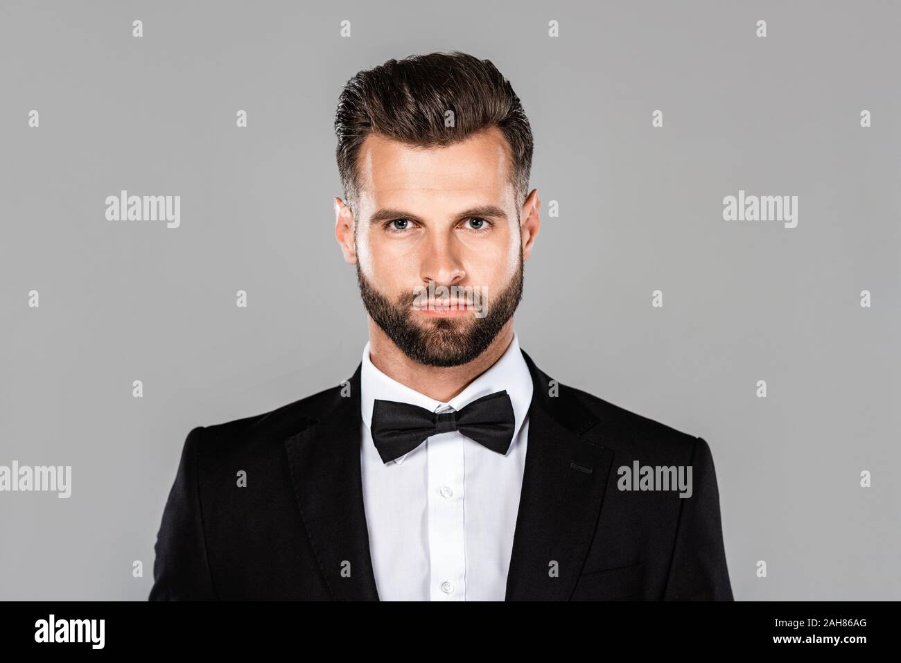 Black Suit And Bow Tie Hi-Res Stock Photography And Images - Alamy