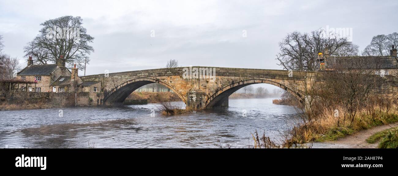 Bolton Bridge near Bolton Abbey, North Yorkshire Stock Photo