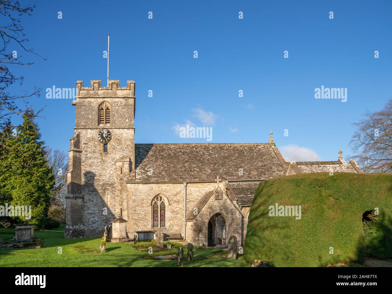 Church of St Andrew, Miserden, Gloucestershire, England, United Kingdom Stock Photo