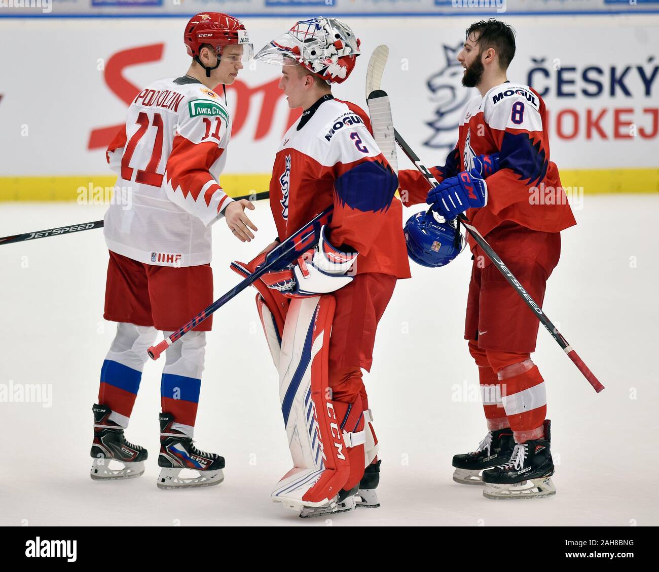 Trevor Zegras (USA) in action during the 2020 IIHF World Junior Ice Hockey  Championships Group B match between USA and Czech Republic in Ostrava, Czec  Stock Photo - Alamy