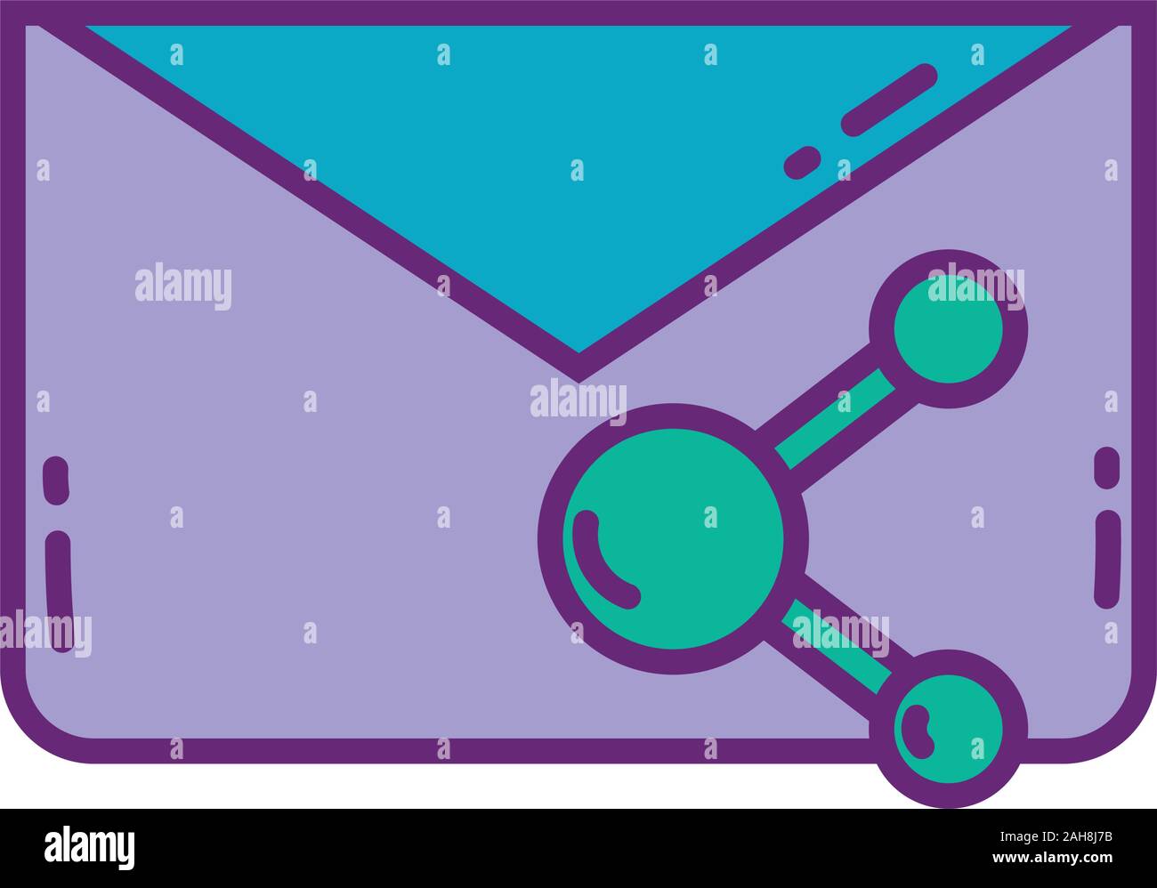 email sharing content strategy digital marketing vector illustration ...