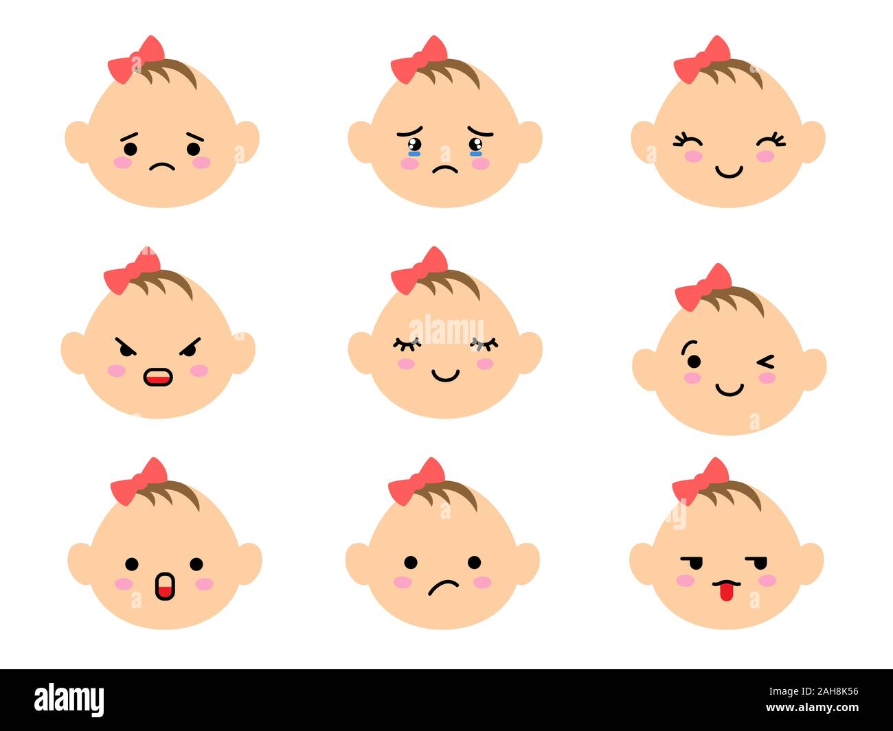 Set of baby faces emoji with different mood. Kawaii cute kids emoticons and Japanese anime emoji faces expressions Stock Vector Image & Art - Alamy Set of baby faces emoji with different mood. Kawaii cute kids emoticons and Japanese anime emoji faces expressions Stock Vector Image & Art - Alamy