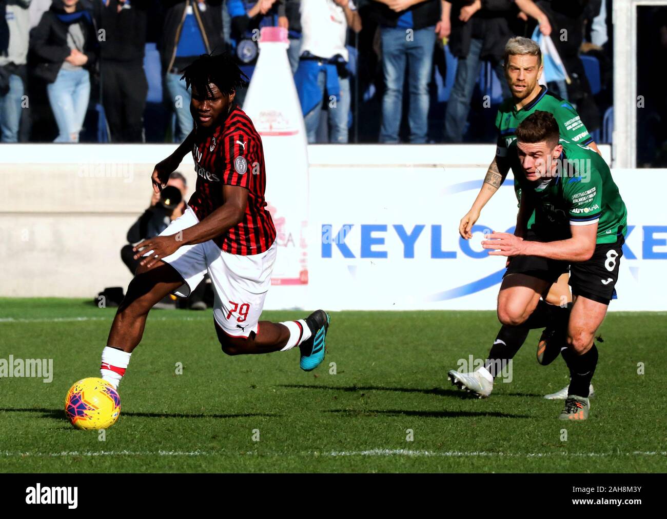 Bergamo Italy December 22 2019 Franck Kessie And Robin Gosens In Action During The Serie A 2019 2020 Atalanta V Milan At Gewiss Stadium Stock Photo Alamy