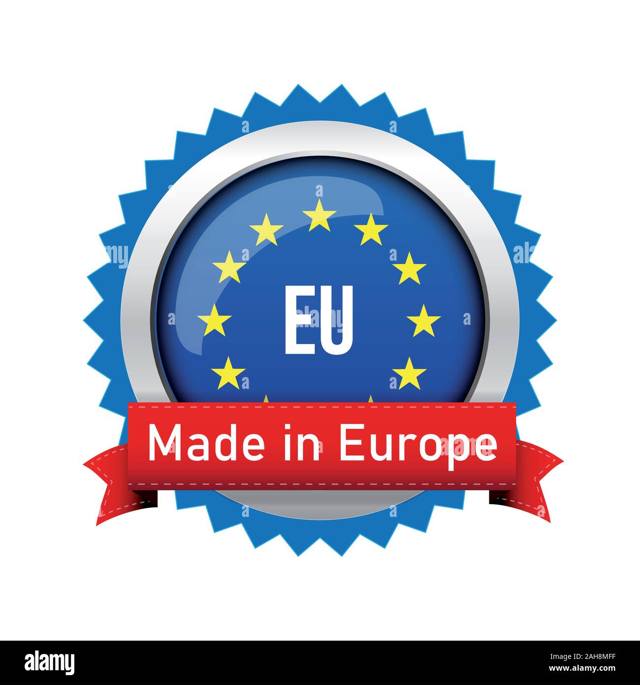 Made in Europe - EU badge sign Stock Vector