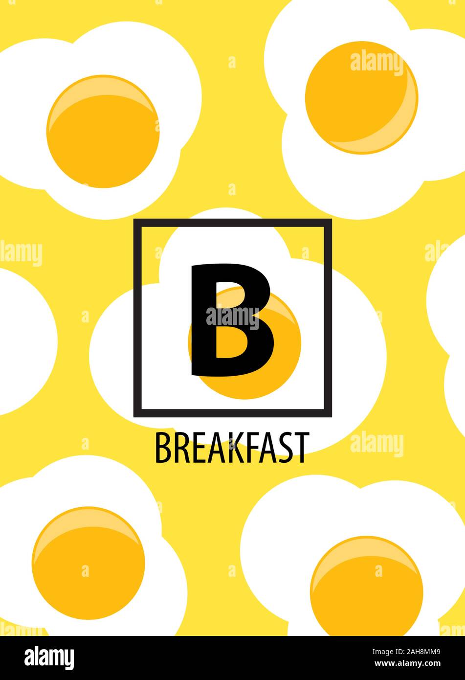 Abstract Breakfast Background Vector Illustration Stock Vector Image ...