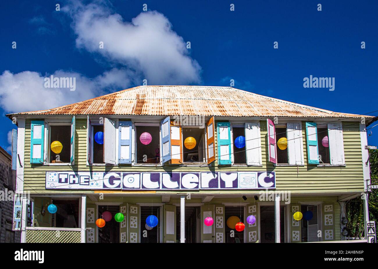 The Gallery C on St Kitts Stock Photo