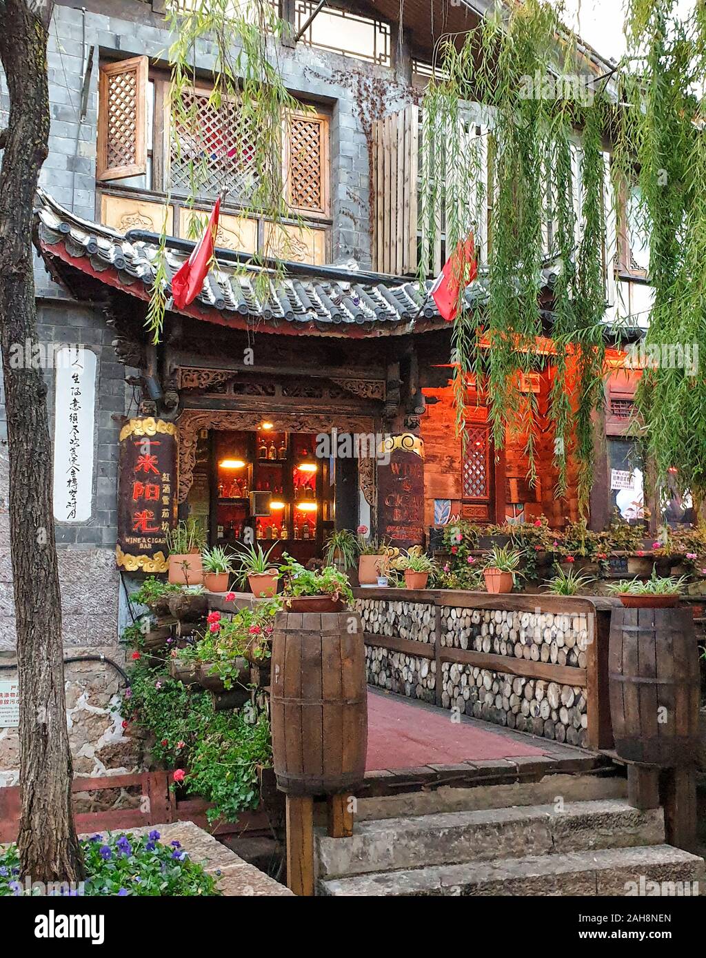Old Town at Lijiang, Yunnan Province, China Stock Photo