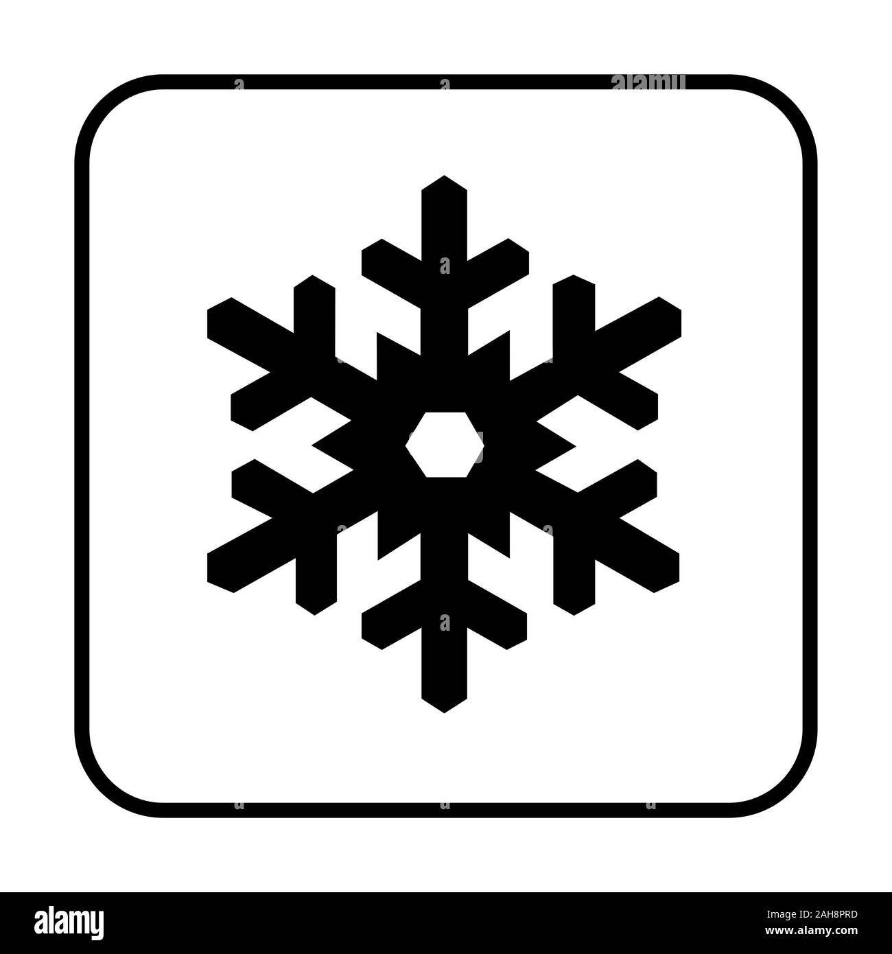 Snowflake symbol icon Stock Photo Alamy