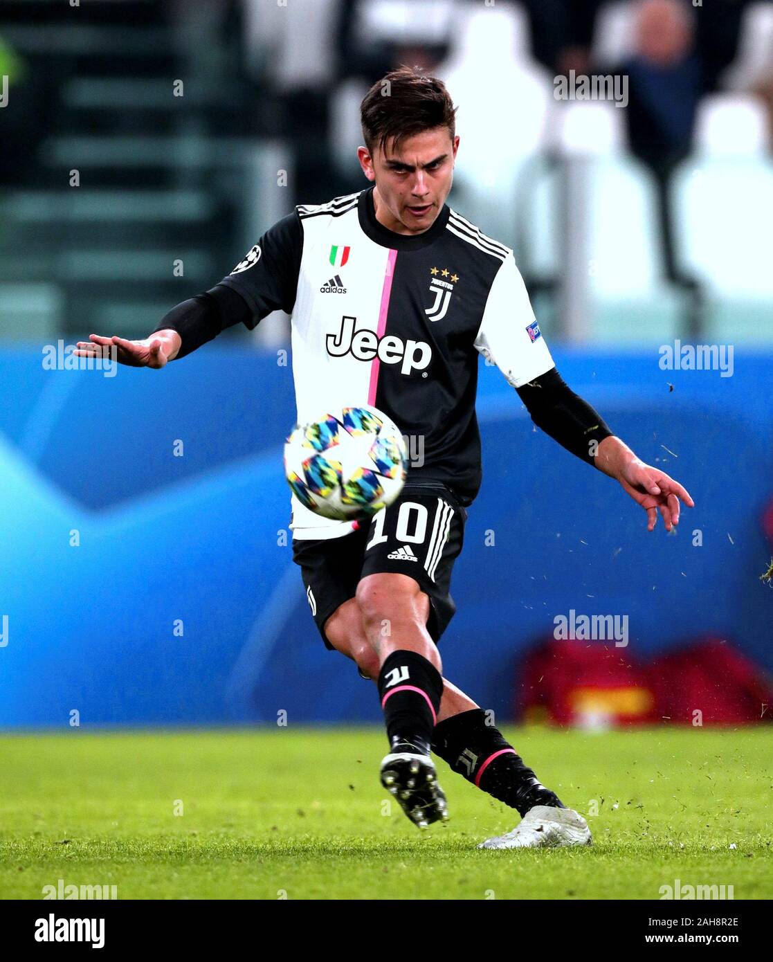 TURIN ITALY November 26 2019 Paulo Dybala in action during the UEFA Champions League 2019 2020 JUVENTUS v ATLETICO de MADRID at Allianz Stadium Stock Photo Alamy