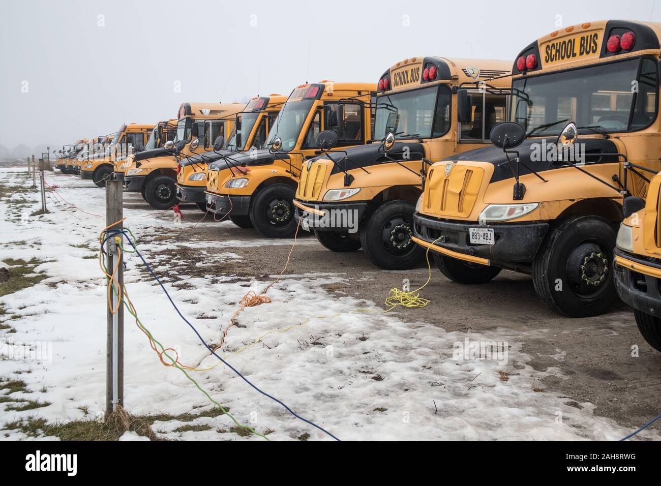 School buses cancellations hires stock photography and images Alamy