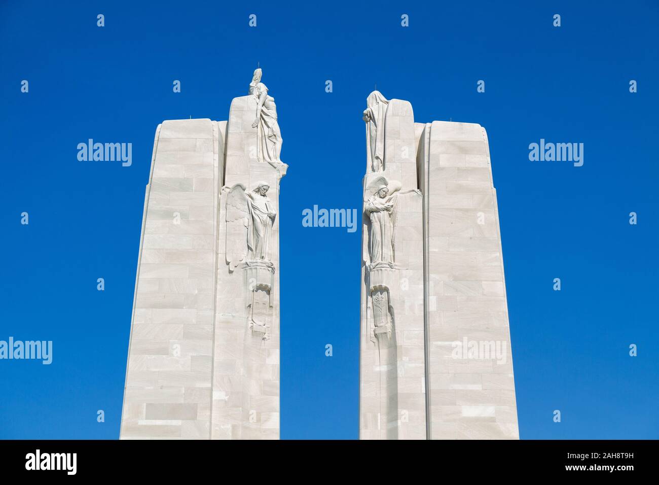 Vimy, France. 2019/9/14. Canadian National Vimy Memorial (First World War Memorial) on the Vimy Ridge near the town of Arras. Stock Photo