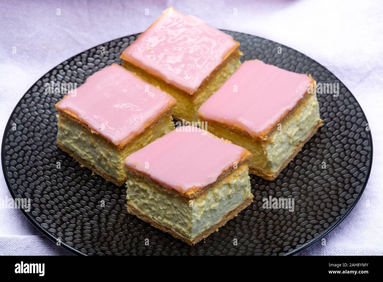 Tompoes or tompouce, iconic pastry in Netherlands and Belgium made from ...