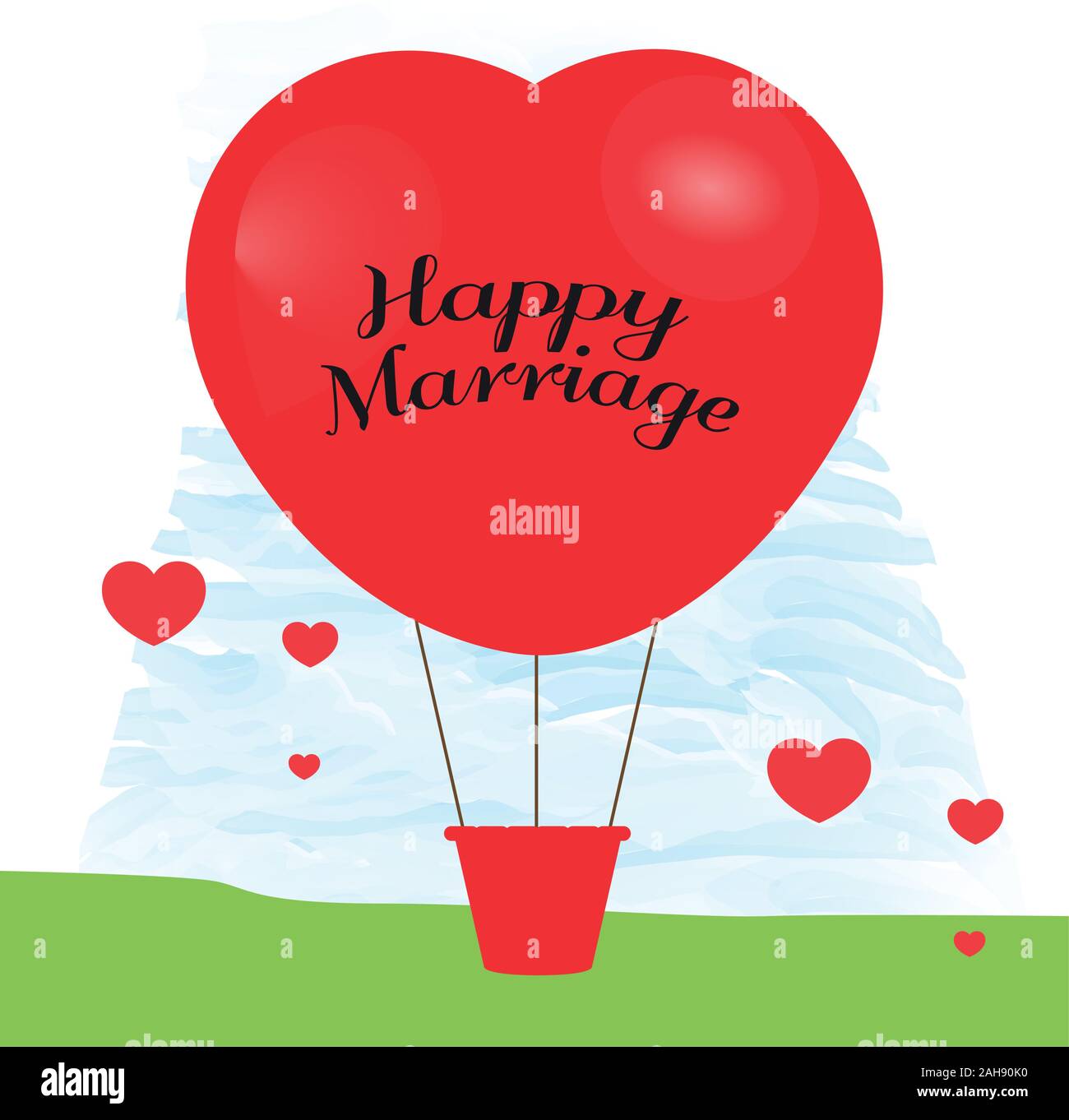 Happy marriage illustration Stock Vector Image & Art Alamy