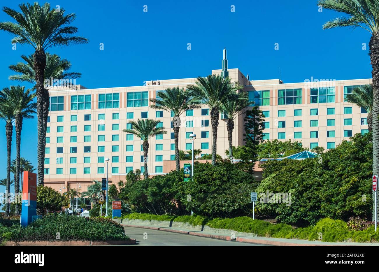 Moody Gardens Hotel, Spa, and Convention Center at Moody Gardens entertainment complex, Galveston, Texas. Stock Photo