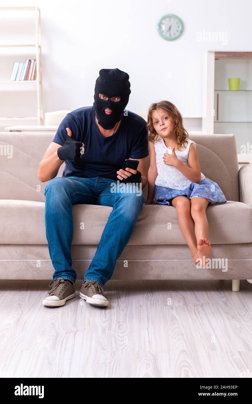 The child trafficking and abuse concept with small girl Stock Photo - Alamy
