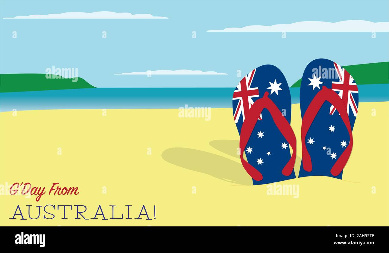 Colourful Kangaroos Thongs - Vibrant Australian Flip Flops
