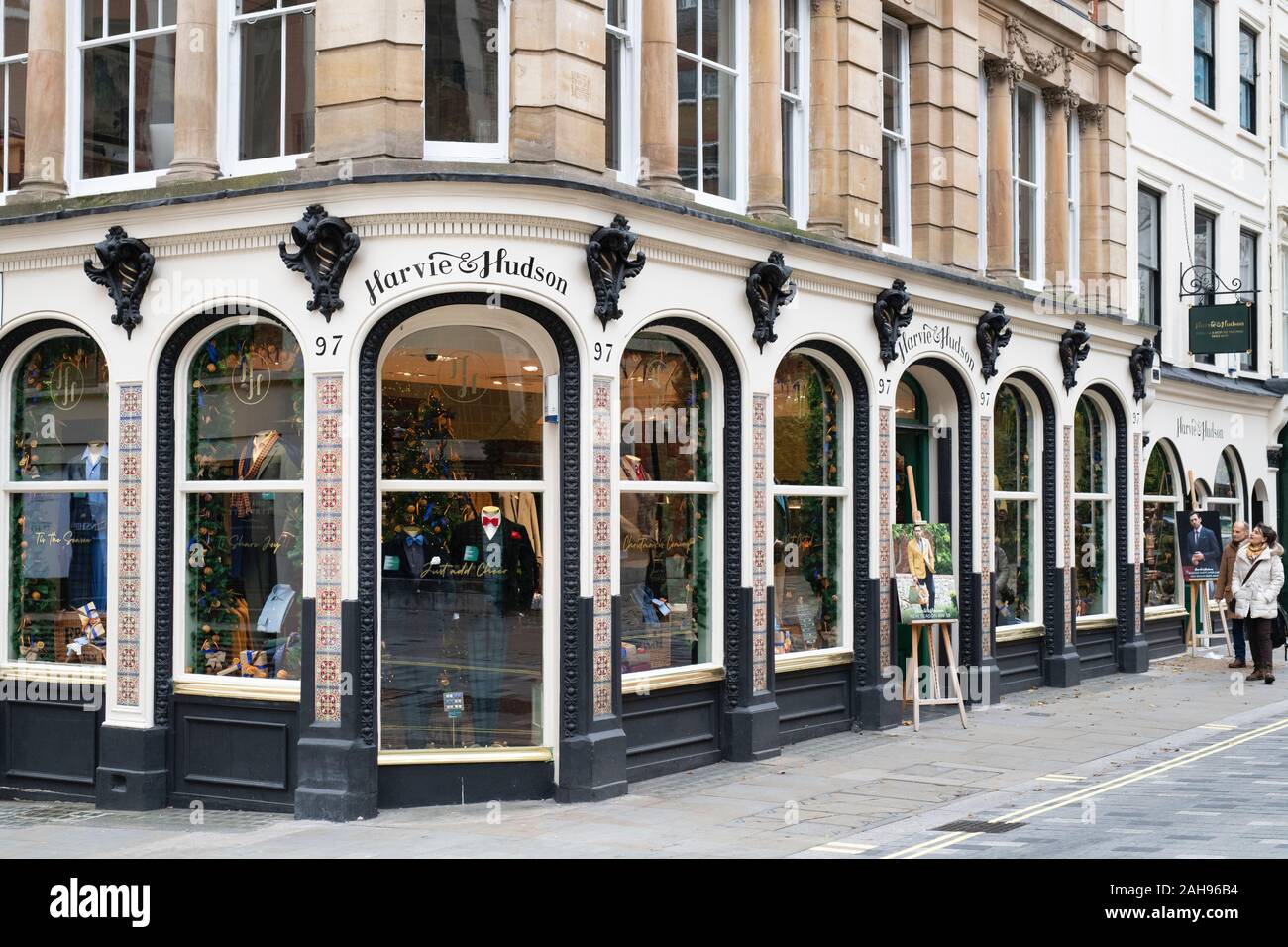 Harvie and Hudson tailors shop. Jermyn Street, St James's, London, England Stock Photo
