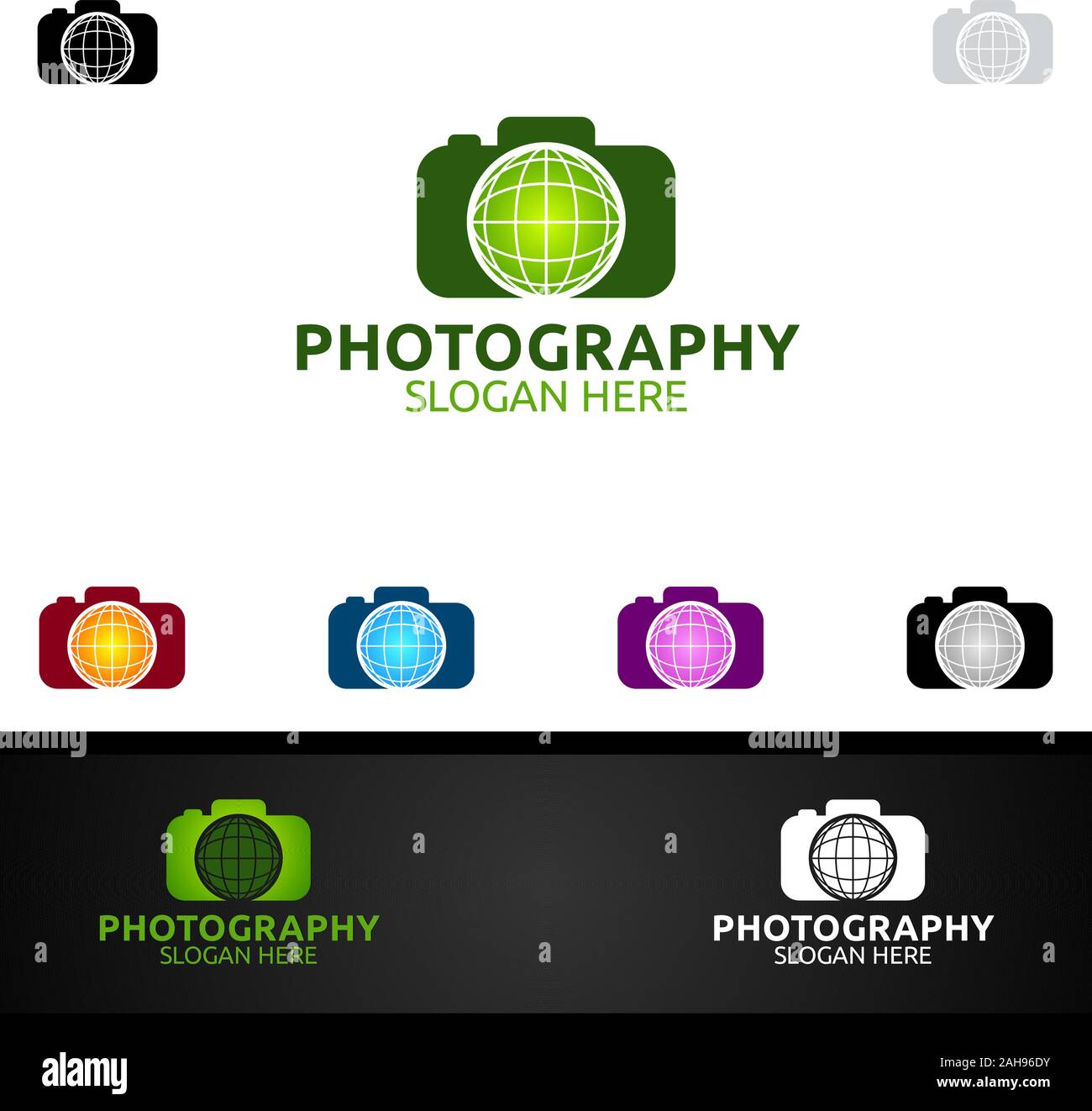 Abstract Camera Photography Logo Icon Vector Design Template Stock ...
