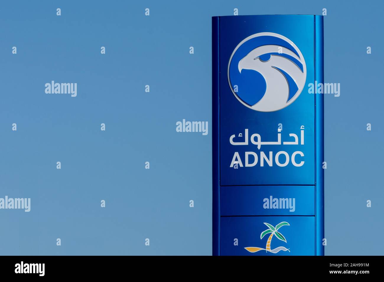 "Ras al Khaimah, RAK/United Arab Emirates 12/22/2019 Adnoc Gas