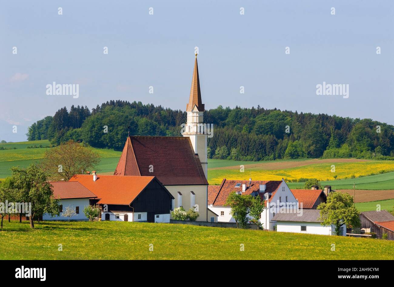 Pilgrimage church Maria vom guten Rat, Feldkirchen, Inn Quarter, Upper Austria, Austria Stock Photo
