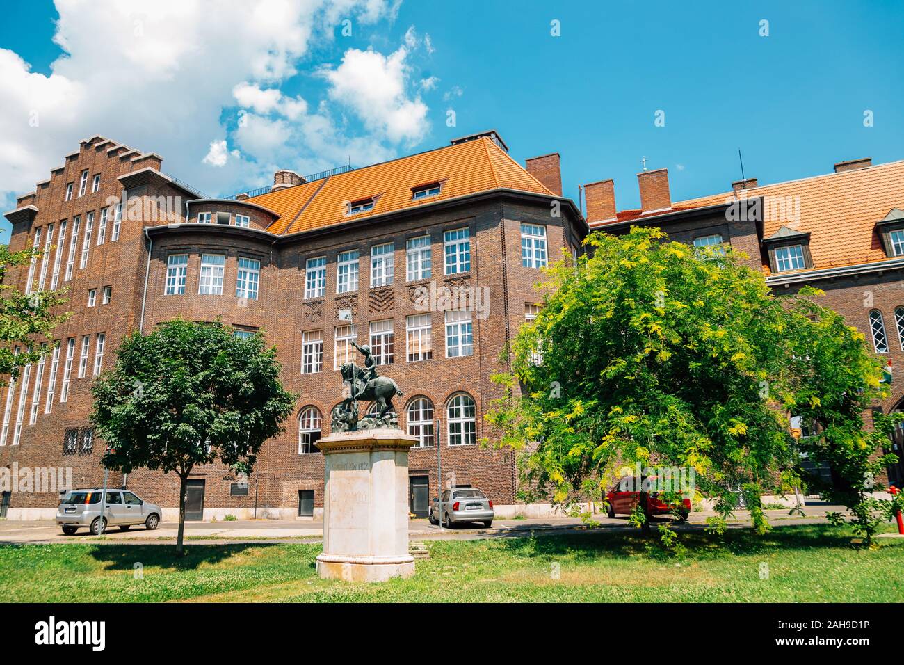 Szeged, Hungary - July 19, 2019 : Dom ter square University of Szeged Stock Photo