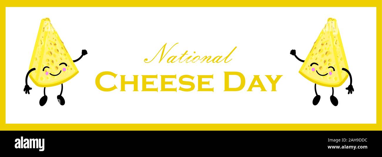 National Cheese Day. Postcard or banner for International Cheese Day