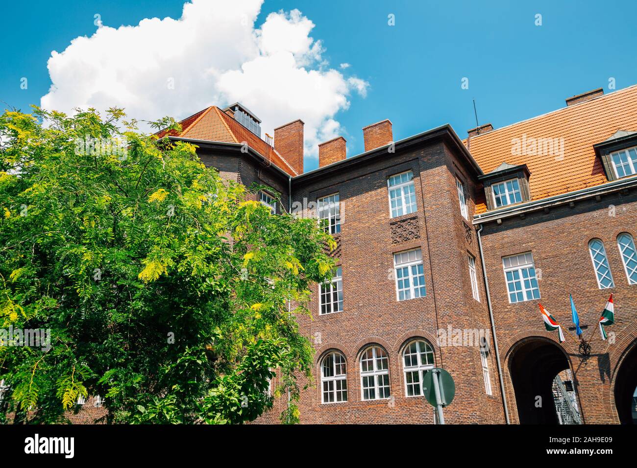 Dom ter square University of Szeged in Hungary Stock Photo