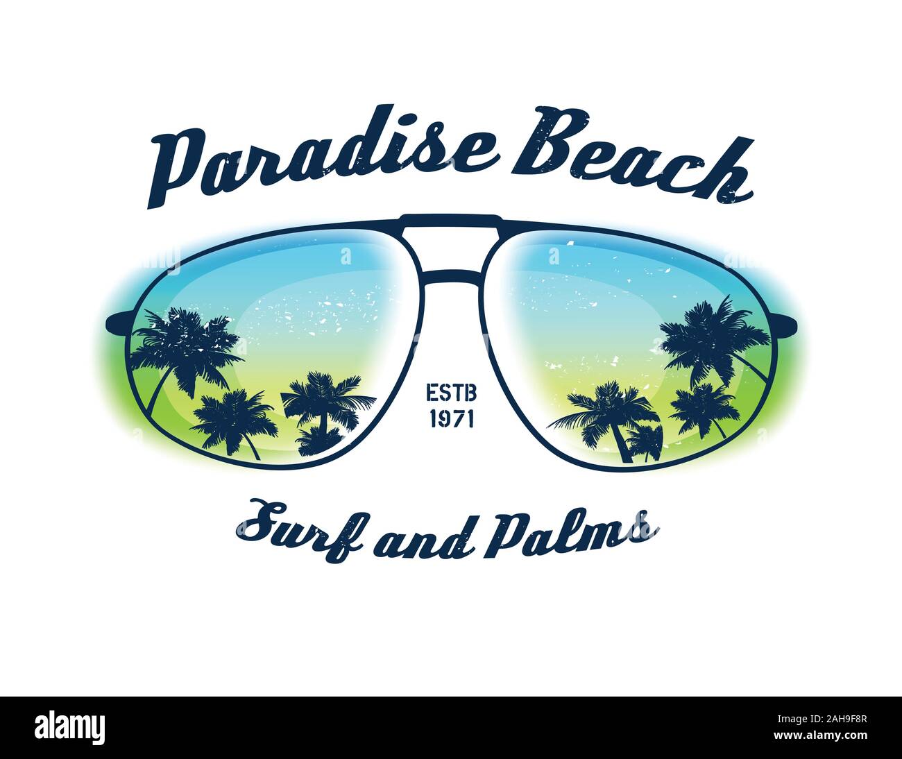 Paradise beach. Element for your design Stock Vector Image & Art Alamy