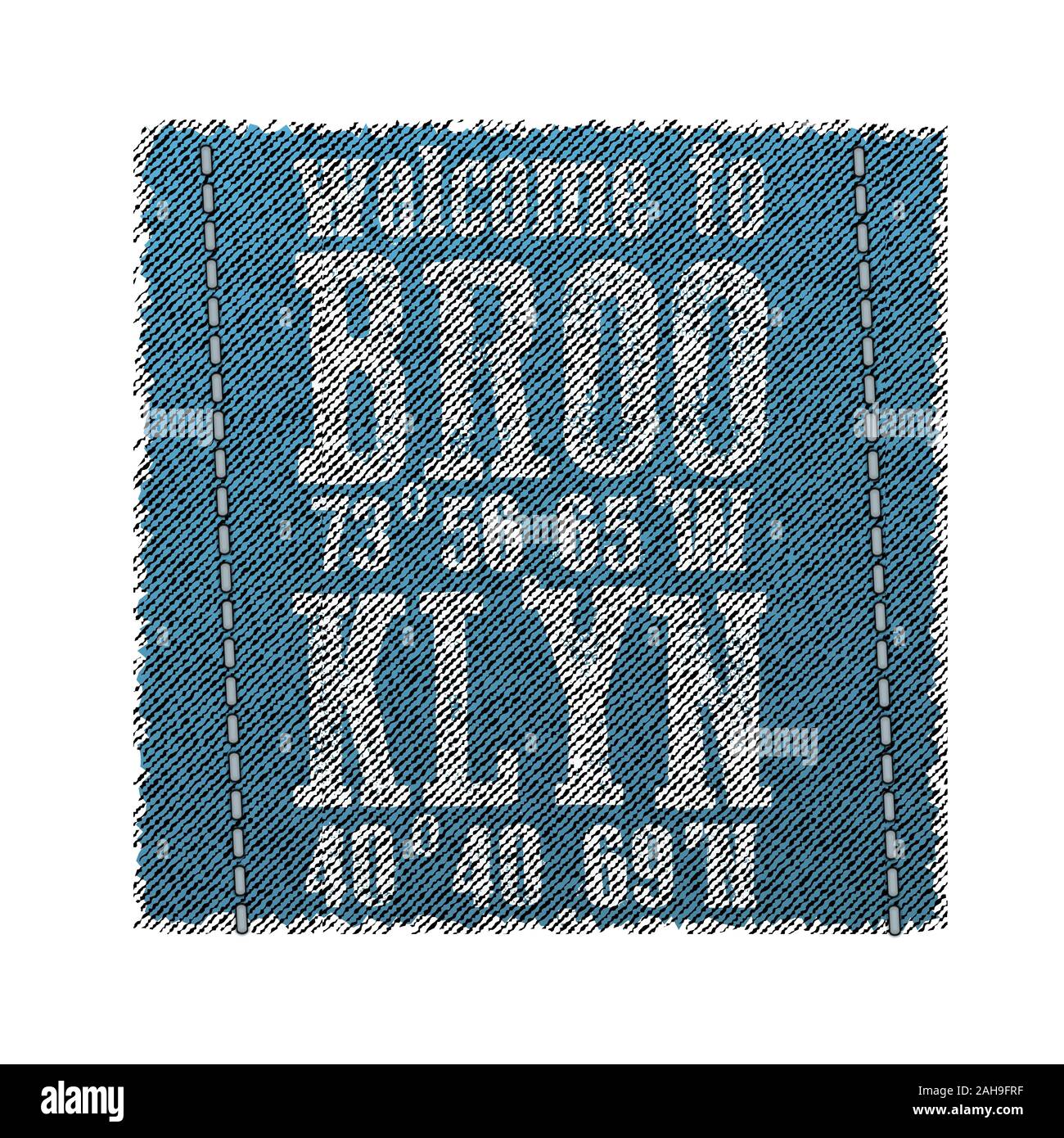 Brooklyn t-shirt. Vector illustration Stock Vector
