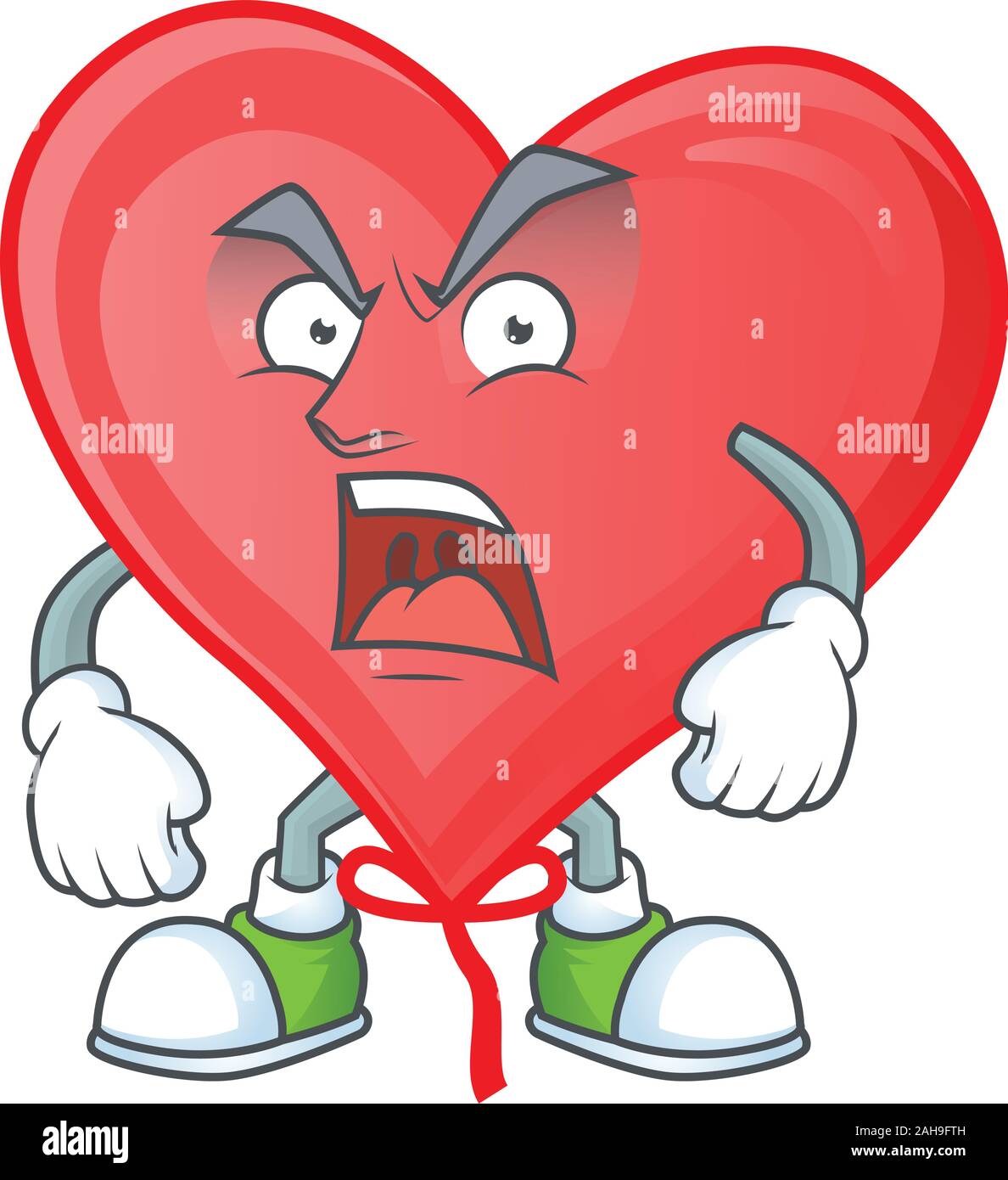 Red heart balloon angry hi-res stock photography and images - Alamy