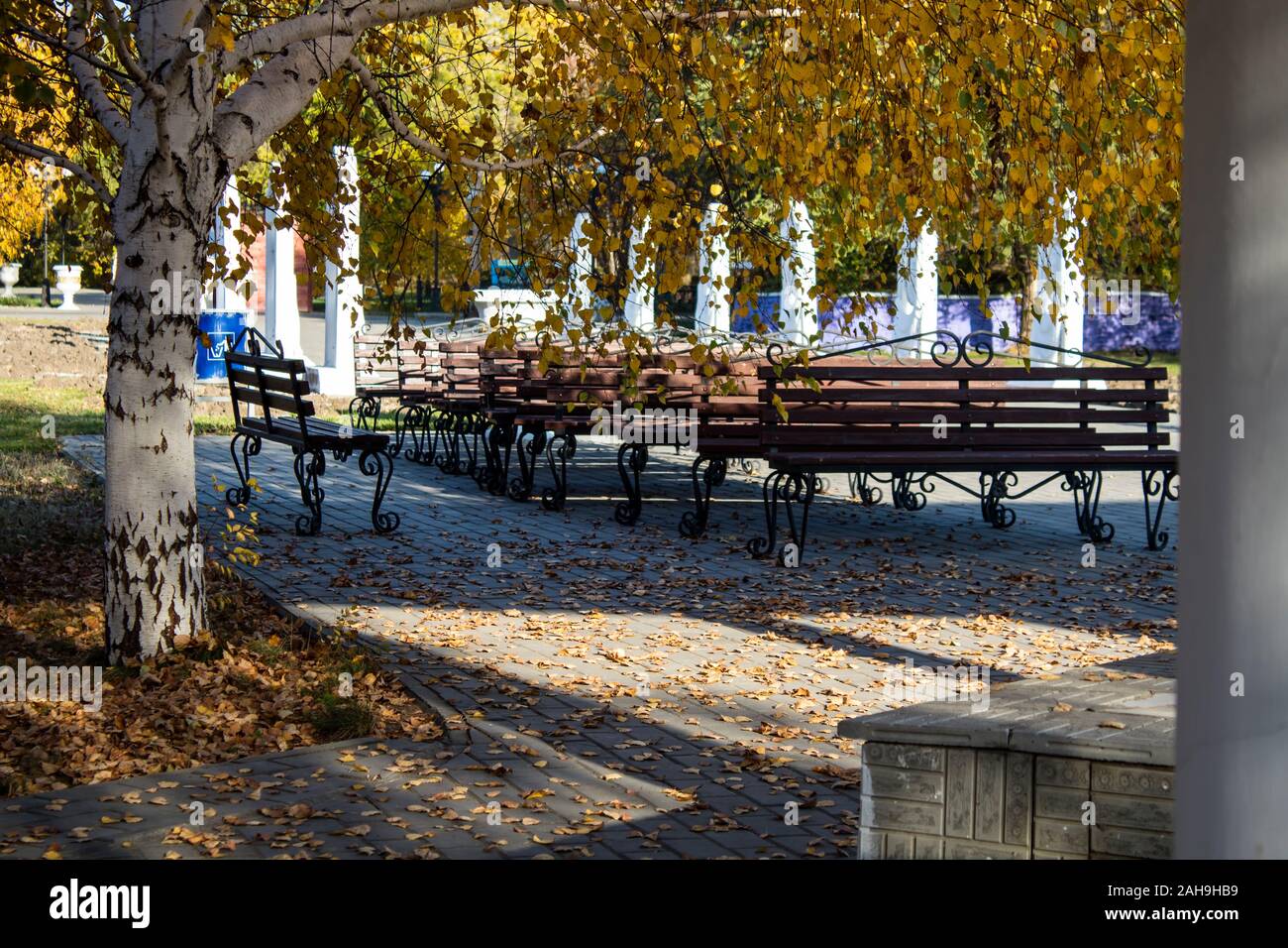 Classic Park Bench High Resolution Stock Photography and Images - Alamy