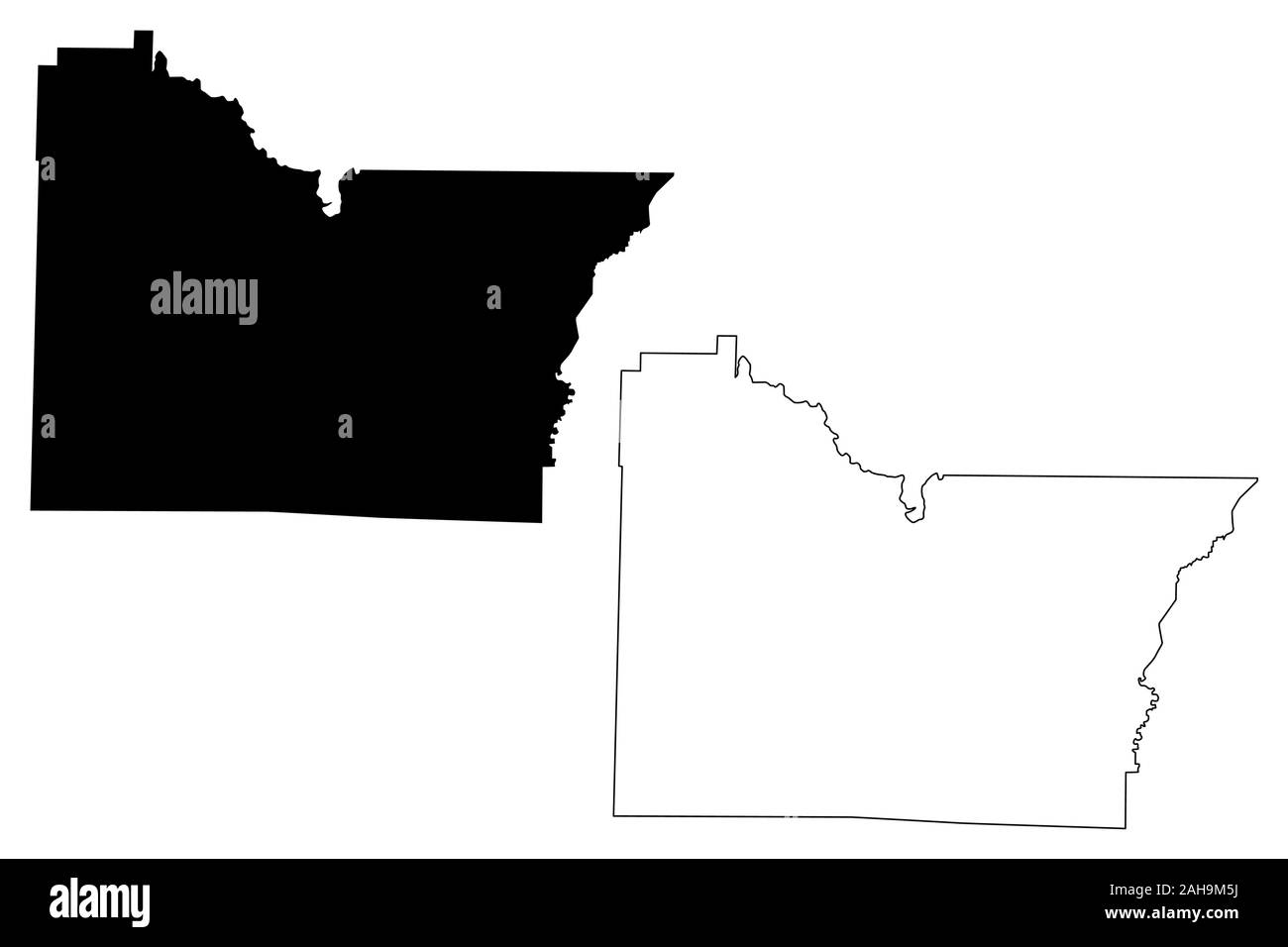 Lawrence County, Arkansas (U.S. county, United States of America,USA, U.S., US) map vector illustration, scribble sketch Lawrence map Stock Vector