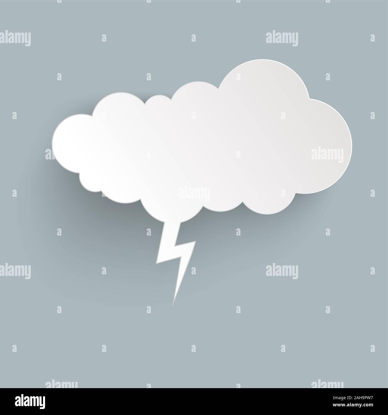 illustration of speech bubble with shadow looking like sticker Stock ...