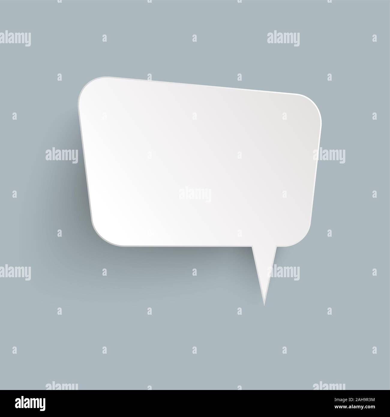 illustration of speech bubble with shadow looking like sticker Stock ...
