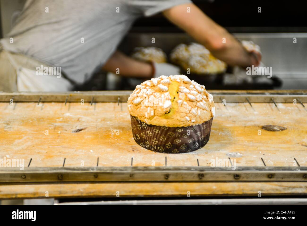 Italian pastry chef Baking sweet italian cake Stock Photo Alamy