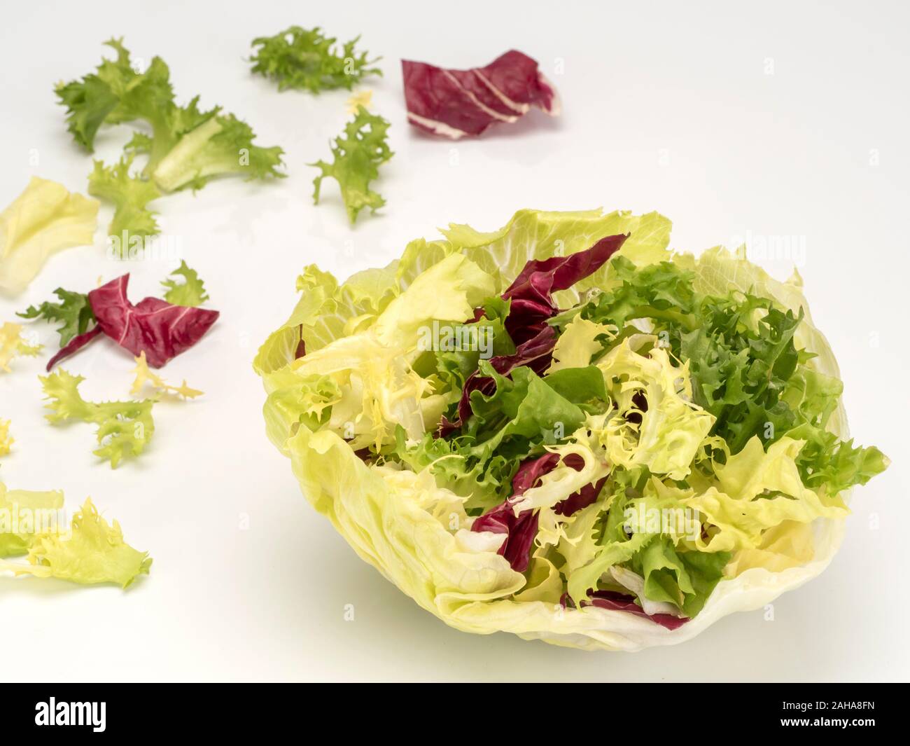 Mixed Green Salad Stock Photo Alamy