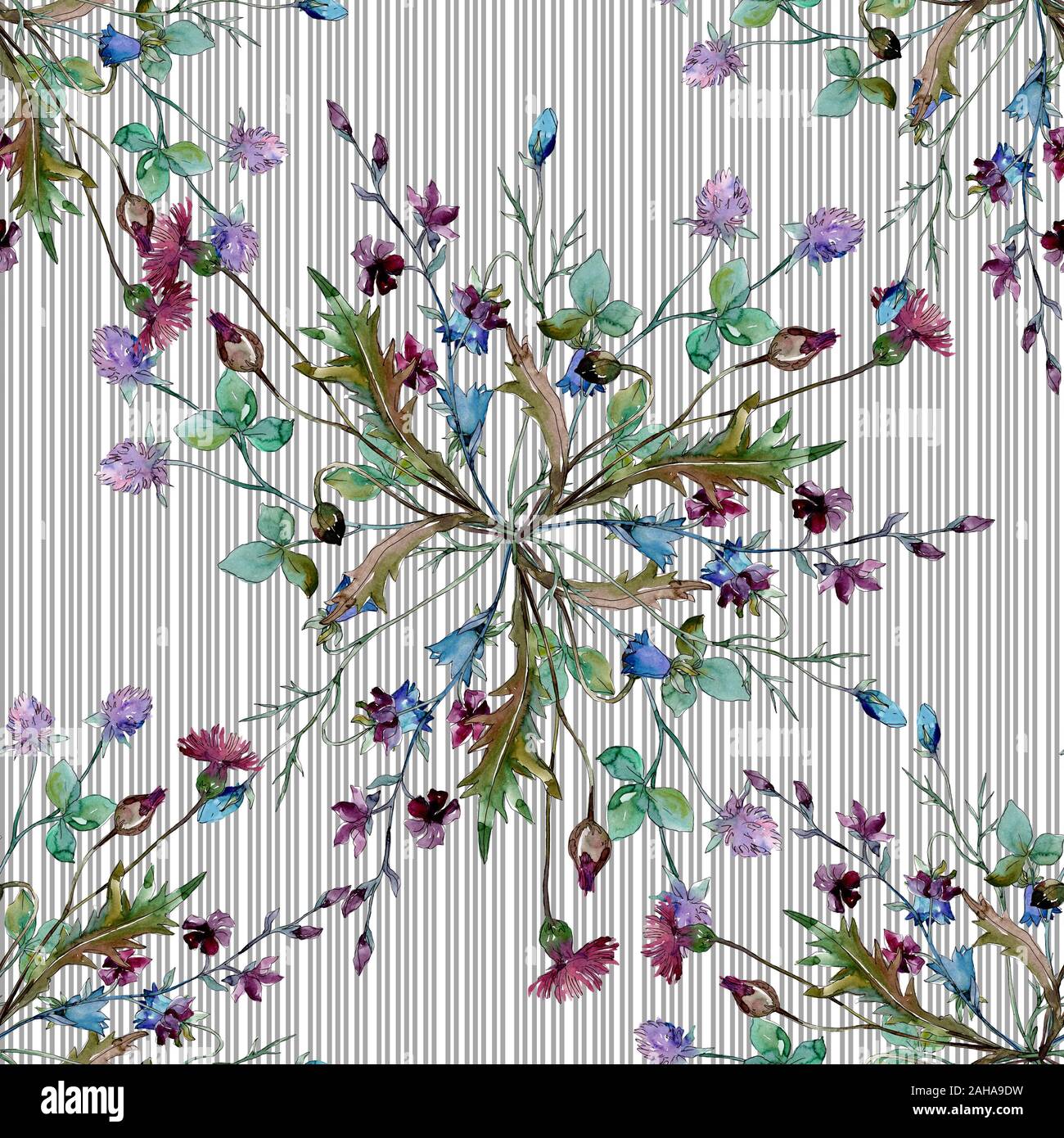 Wildflowers floral botanical flowers. Wild spring leaf wildflower ...