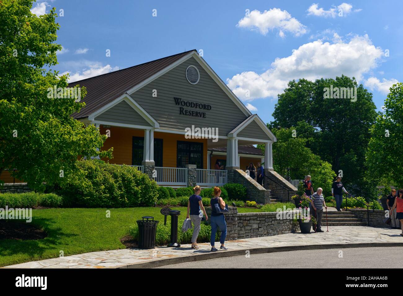 Woodford Reserve Distillery,bourbon,kentucky bourbon,bourbon trail,whisky trail,whiskey trail,visitor centre,visitors centre,Woodford County,Kentucky, Stock Photo