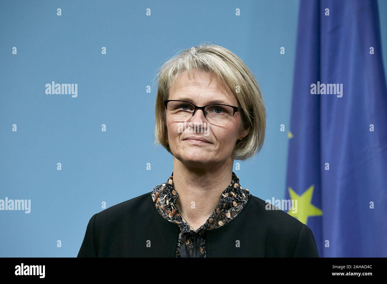 13.11.2019, Berlin, Berlin, Germany - Anja Karliczek, Federal Minister for Education and Research. The Minister made a press statement on the expansio Stock Photo