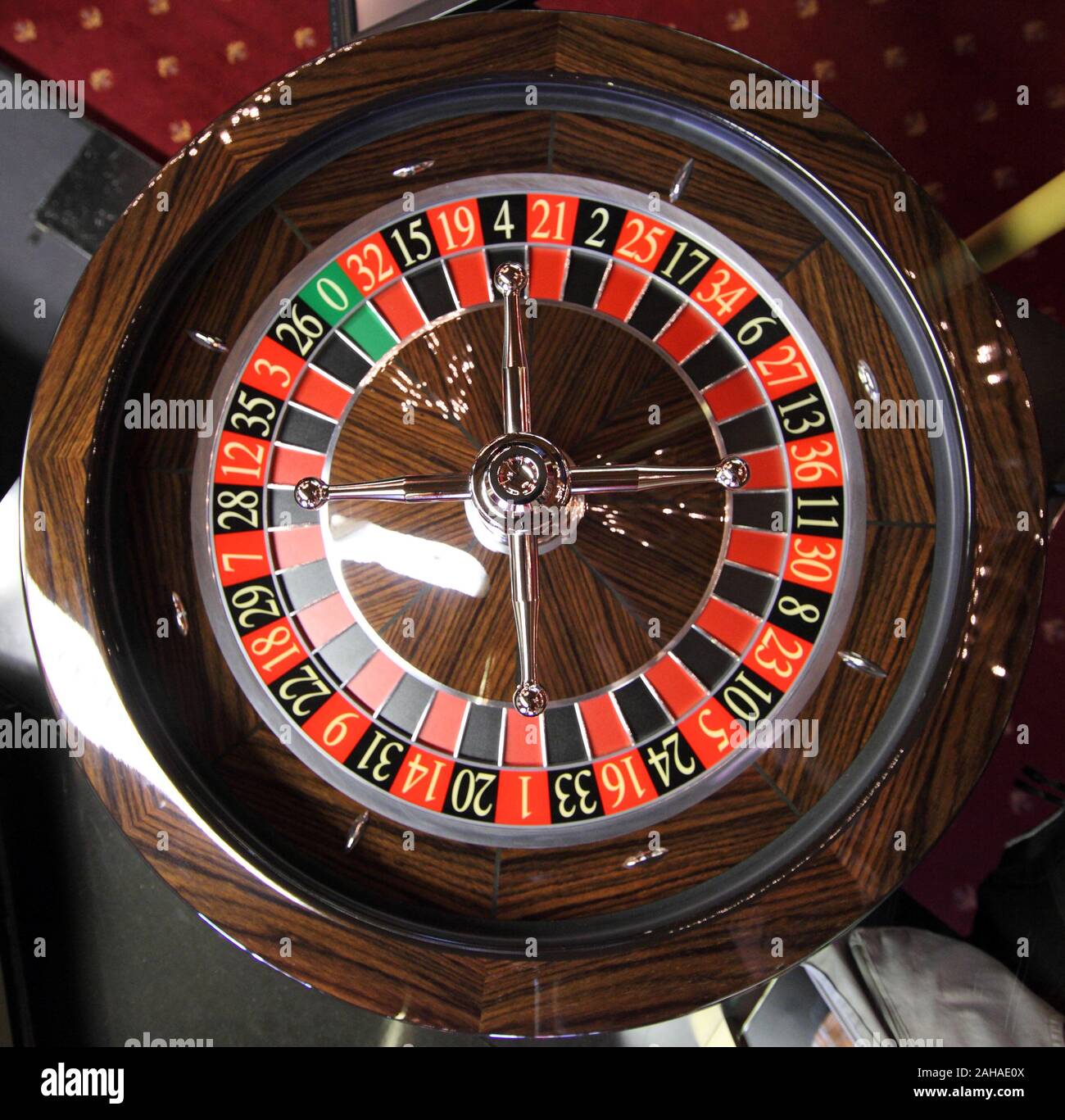 01.09.2016, Berlin, Berlin, Germany - Roulette wheel. 00S160901D034CAROEX.JPG [MODEL RELEASE: NOT APPLICABLE, PROPERTY RELEASE: NO (c) caro images / S Stock Photo