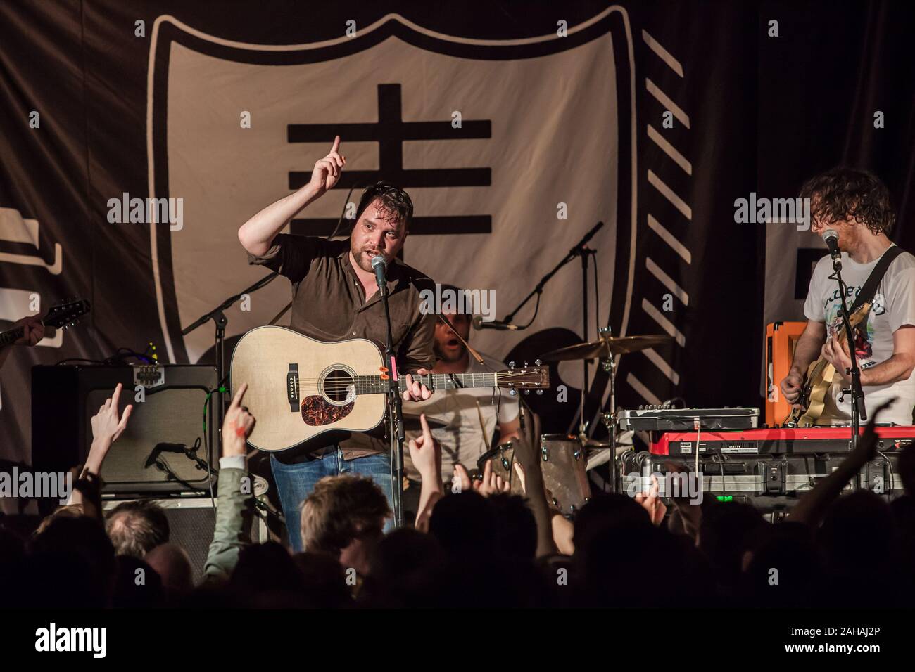 Frightened Rabbit  a Scottish indie rock band from Selkirk, formed in 2003 Stock Photo