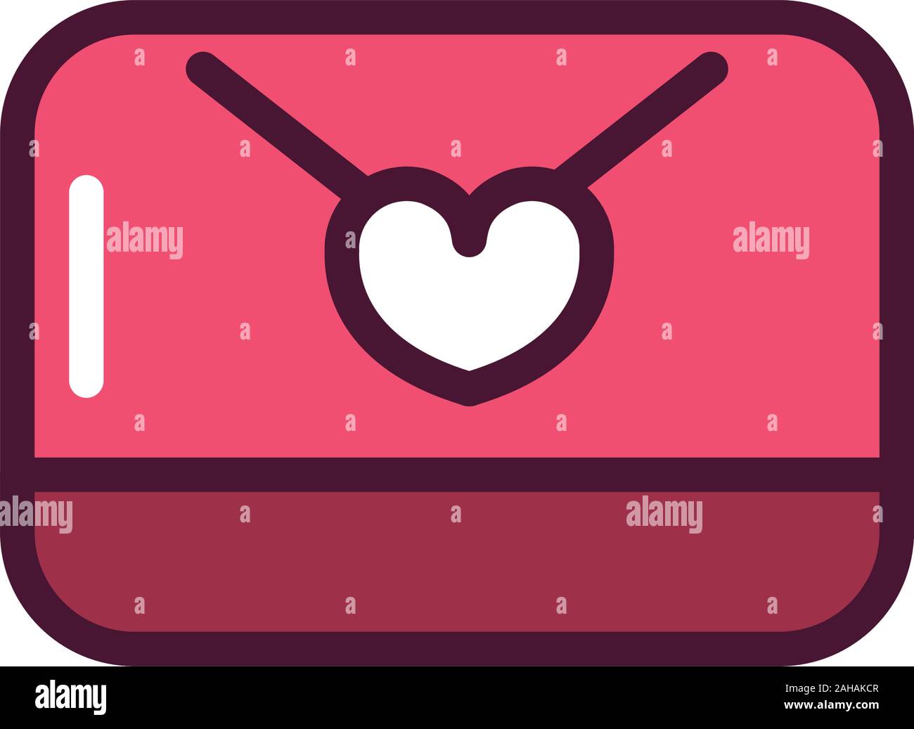 happy valentines day mail envelope love romantic feeling icon vector ...